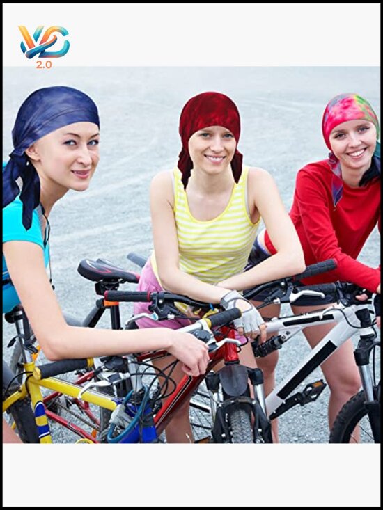 6 Pre-Tied Head Scarves for Women, Chemo Turban Beanie Cancer Headwrap, Easy main image 6